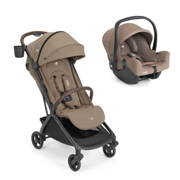 Poussette duo porto + siège auto i-snug 2 cashew Joie