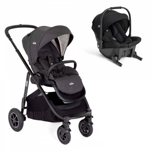 Poussette duo versatrax shale + siège auto sprint eclipse noir Joie