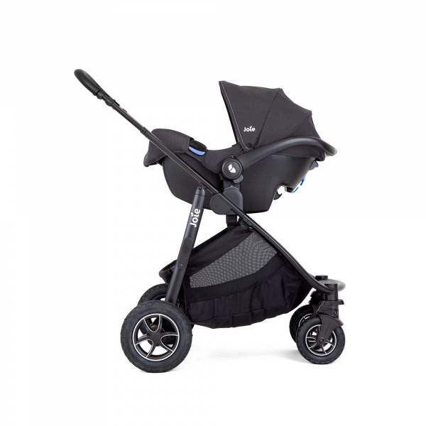 Poussette duo versatrax + siège auto i-snug 2 shale noir Joie