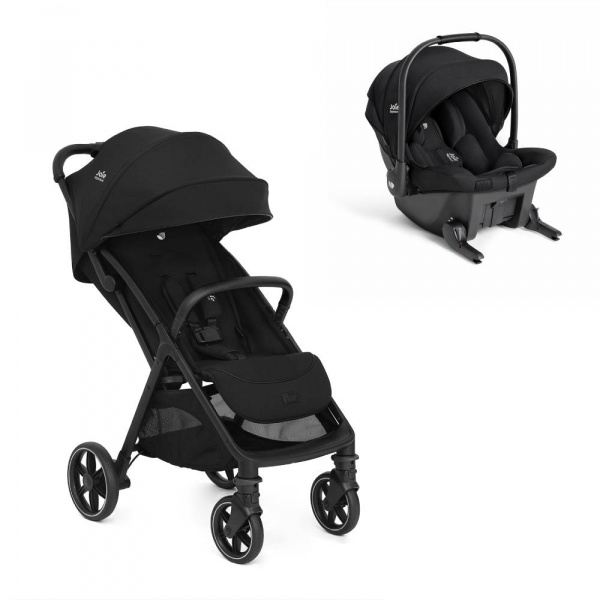 Poussette duo parcel lx signature + siège auto sprint ebony gris Joie