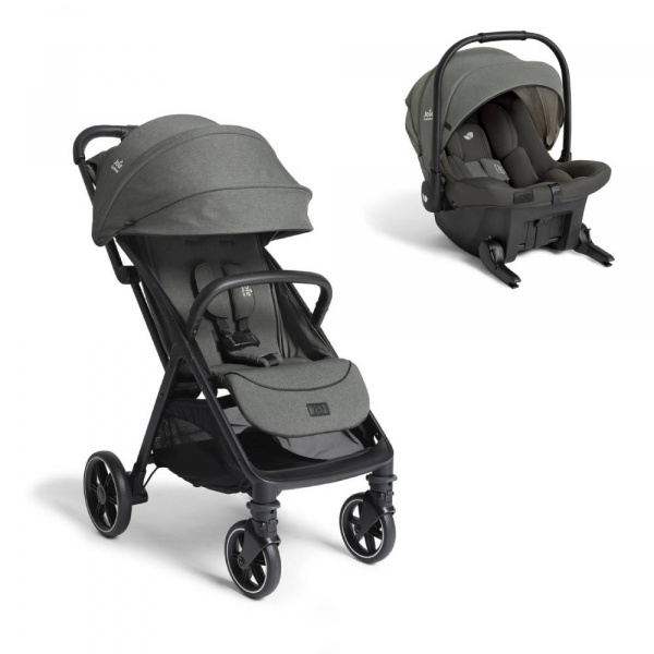 Poussette duo parcel lx signature + siège auto sprint ebony gris Joie