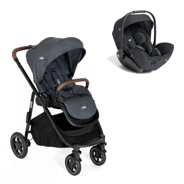 Poussette duo versatrax laurel + siège auto i-level pro evergreen vert Joie