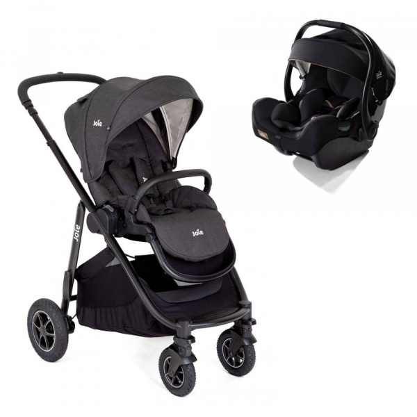Poussette duo versatrax shale + siège auto i-jemini eclipse noir Joie