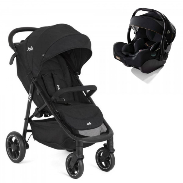 Poussette duo litetrax shale + siège auto i-jemini eclipse noir Joie
