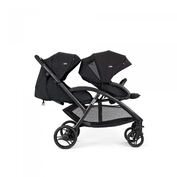 Poussette duo evalite double + siège auto i-snug 2 shale noir Joie