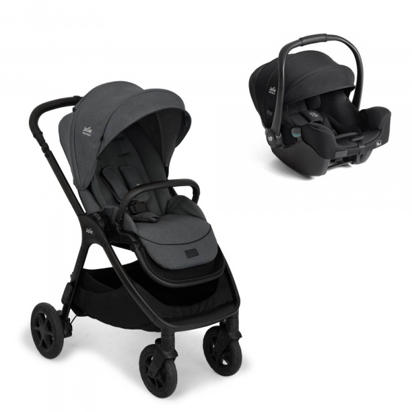 Poussette duo finiti ebony + siège auto i-starter eclipse Joie