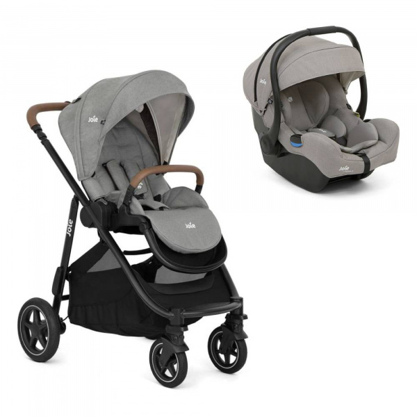Poussette duo versatrax + siège auto i-gemm 3 pebble gris Joie