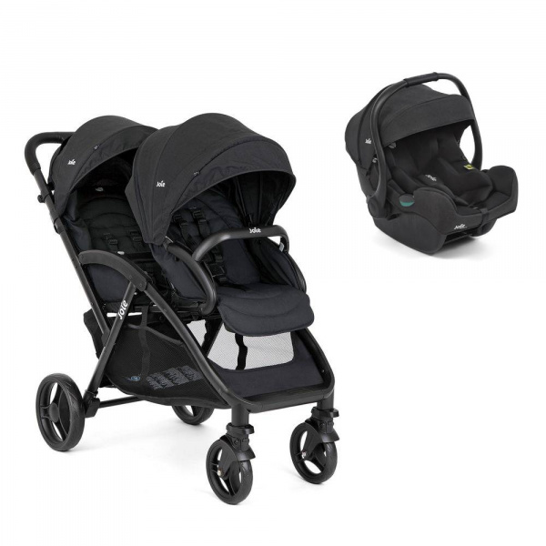 Poussette duo evalite double shale + siège auto i-gemm 3 raven Joie