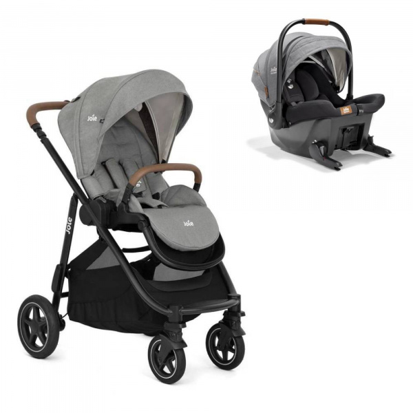 Poussette duo versatrax pebble + siège auto sprint carbon gris Joie