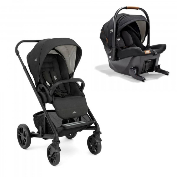 Poussette duo chrome pebble + siège auto sprint carbon gris Joie