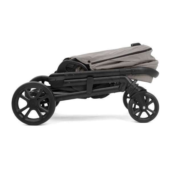 Poussette duo chrome + nacelle chrome pebble gris Joie