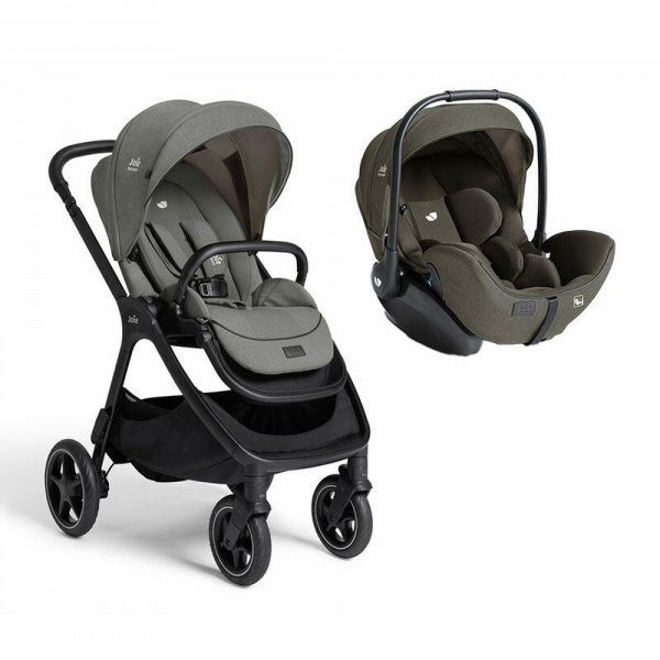 Poussette duo finiti + siège auto i-level pro evergreen vert Joie
