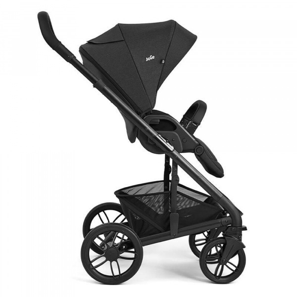 Poussette duo chrome 2 raven + siège auto i-level pro eclipse noir Joie