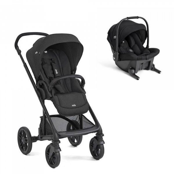Poussette duo chrome 2 raven + siège auto sprint eclipse Joie