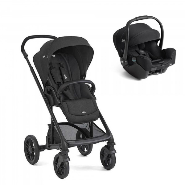 Poussette duo chrome 2 raven + siège auto i-starter eclipse Joie