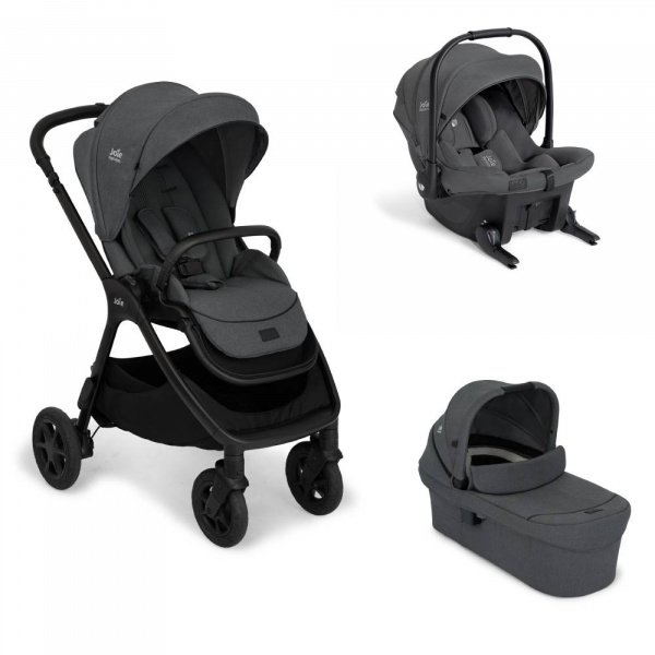 Poussette trio finiti signature + siège auto sprint + nacelle ramble xl sandstone beige Joie