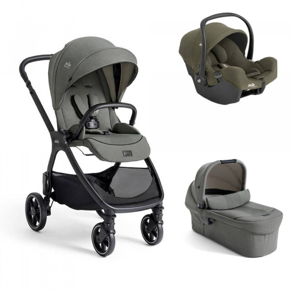 Poussette duo valora eclipse + siège auto i-snug 2 raven Joie