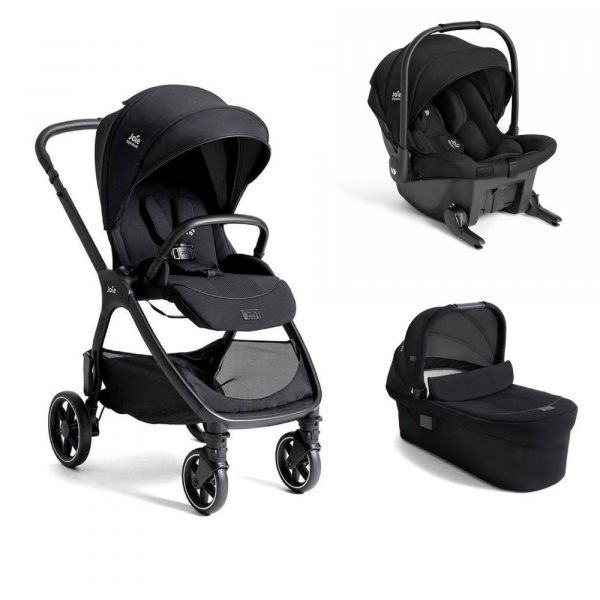Poussette trio valora + siège auto sprint r129 + nacelle ramble xl eclipse Joie