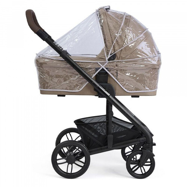 Poussette trio chrome 2 + siège auto sprint sandstone + nacelle chrome 2 cashew Joie