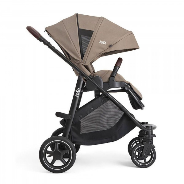Poussette trio versatrax + siège auto i-level pro sandstone + nacelle ramble xl cashew Joie