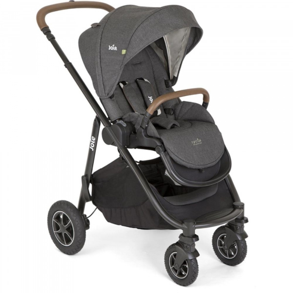 Poussette trio versatrax + siège auto i-snug 2 + nacelle ramble xl shell gray gris Joie