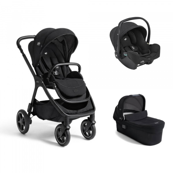 Poussette trio finiti signature + siège auto i-snug 2 raven + nacelle ramble signature xl eclipse Joie