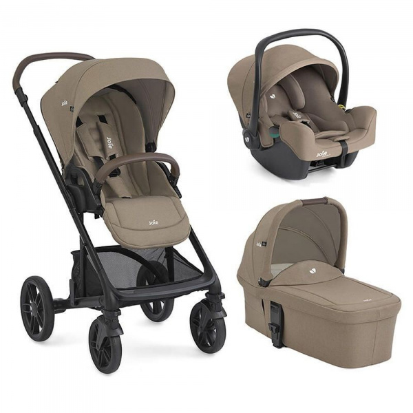 Poussette trio chrome 2 + siège auto i-snug 2 + nacelle chrome 2 cashew Joie