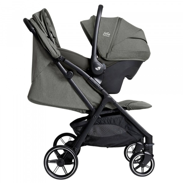 Poussette trio parcel lx signature evergreen + siège auto i-starter eclipse + nacelle ramble shale Joie