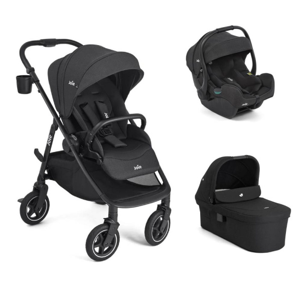 Poussette trio versadrift + siège auto i-gemm 3 raven + nacelle ramble xl fern Joie