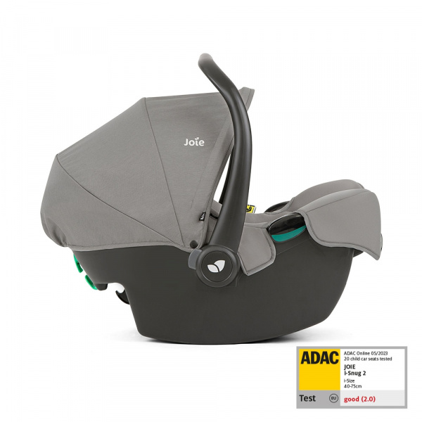 Poussette trio tourist + siège auto i-snug 2 + nacelle ramble xl shale noir Joie