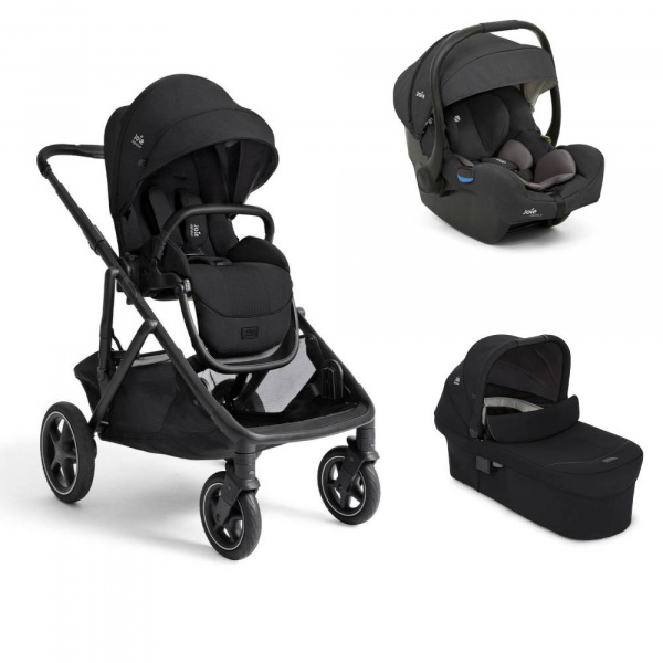 Poussette trio versiti eclipse noir + siège auto i-gemm 3 shale noir + nacelle ramble xl eclipse noir Joie