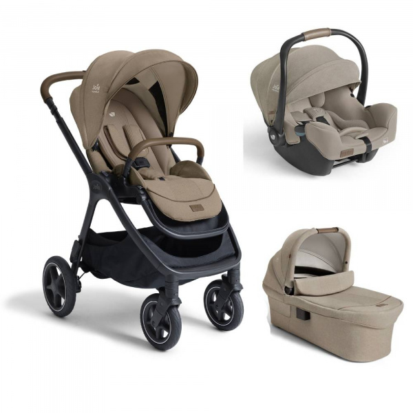 Poussette trio finiti + siège auto i-starter + nacelle ramble xl sandstone Joie