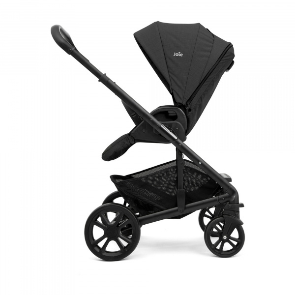 Poussette trio chrome shale + siège auto i-jemini eclipse + nacelle chrome shale noir Joie