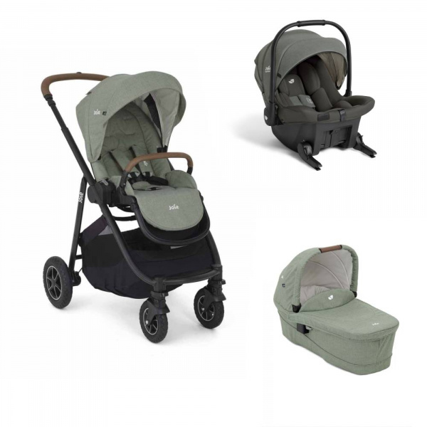 Poussette trio versatrax shale + siège auto sprint eclipse + nacelle ramble xl shale noir Joie