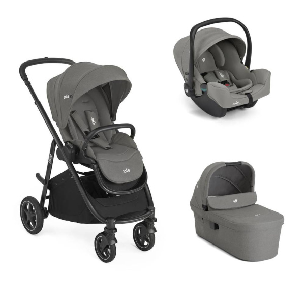 Poussette trio versatrax + siège auto i-snug 2 + nacelle ramble xl quartz Joie