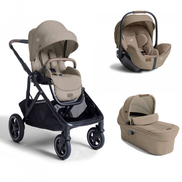 Poussette trio versiti + siège auto i-level pro + nacelle ramble xl signature sandstone beige Joie