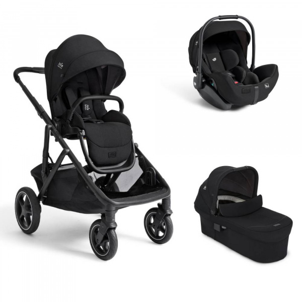 Poussette trio versiti + siège auto i-level pro + nacelle ramble xl signature eclipse noir Joie
