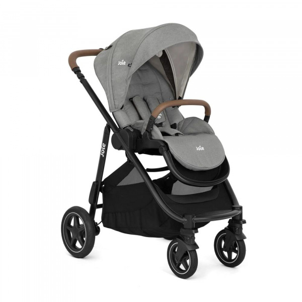 Poussette trio versatrax + siège auto i-gemm 3 + nacelle ramble xl pebble gris Joie