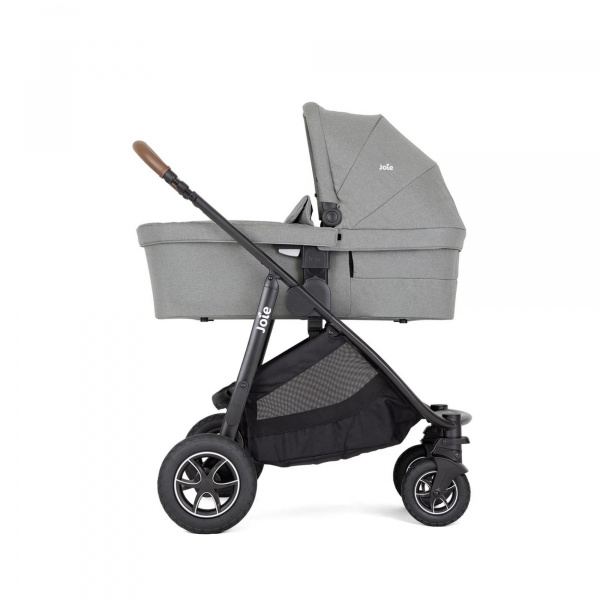 Poussette trio versatrax pebble + siège auto sprint carbon + nacelle ramble xl pebble gris Joie