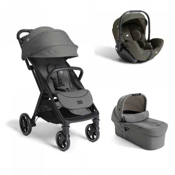 Poussette trio parcel lx signature + siège auto i-level pro signature + nacelle ramble xl evergreen vert Joie