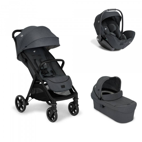 Poussette trio parcel lx signature + siège auto i-level pro signature + nacelle ramble xl evergreen vert Joie