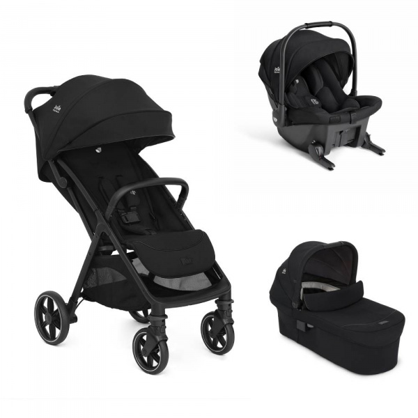 Poussette trio parcel lx signature + siège auto sprint + nacelle ramble xl eclipse noir Joie