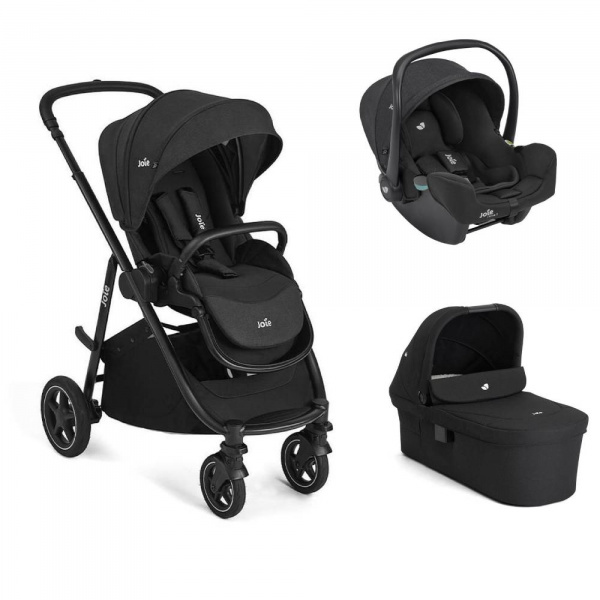 Poussette trio versatrax + siège auto i-snug 2 + nacelle ramble xl raven Joie
