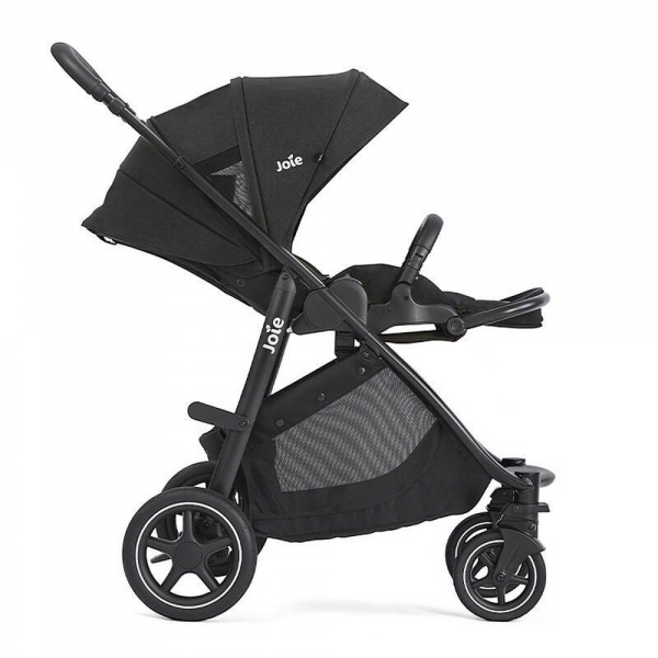 Poussette trio versatrax + siège auto i-level pro eclipse + nacelle ramble xl raven Joie