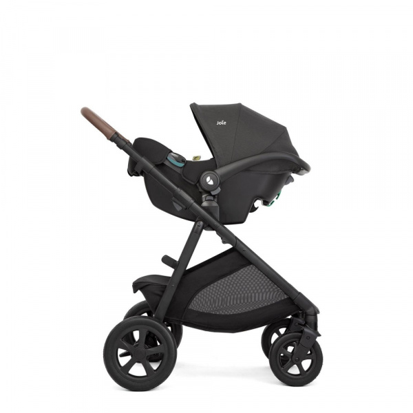Poussette trio alore shale + siège auto i-jemini eclipse + nacelle ramble xl shale noir Joie