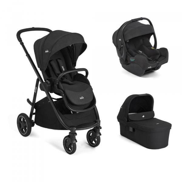 Poussette trio versatrax + siège auto i-gemm 3 + nacelle ramble xl raven Joie