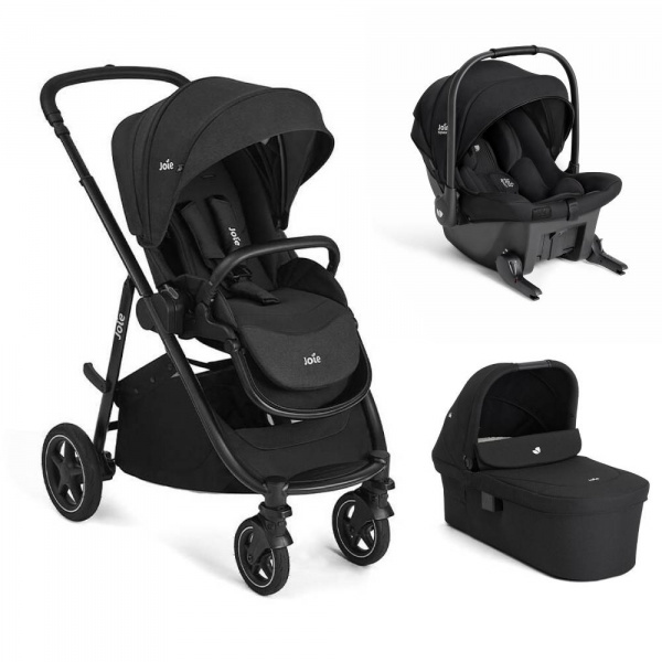 Poussette trio versatrax + siège auto sprint eclipse + nacelle ramble xl raven Joie