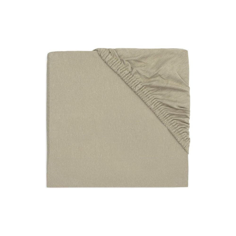 Drap-housse jersey 40/50 x 80/90 cm olive de Jollein sur allobébé