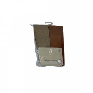 Les imparfaits - lot de 2 housses matelas à langer éponge 50 x 70 cm caramel et biscuit Jollein