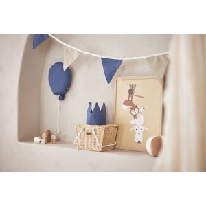 Couronne d'anniversaire 12 x 35 cm jeans blue Jollein